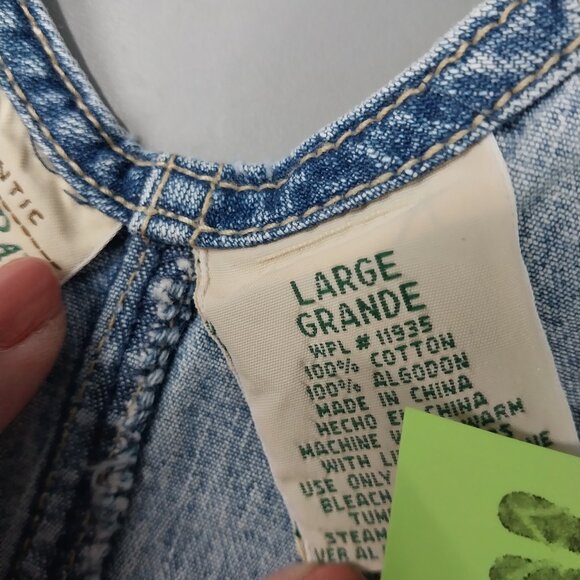 3036 Size Large Upcycled St. John's Bay Overall Shorts - Picture 5 of 5